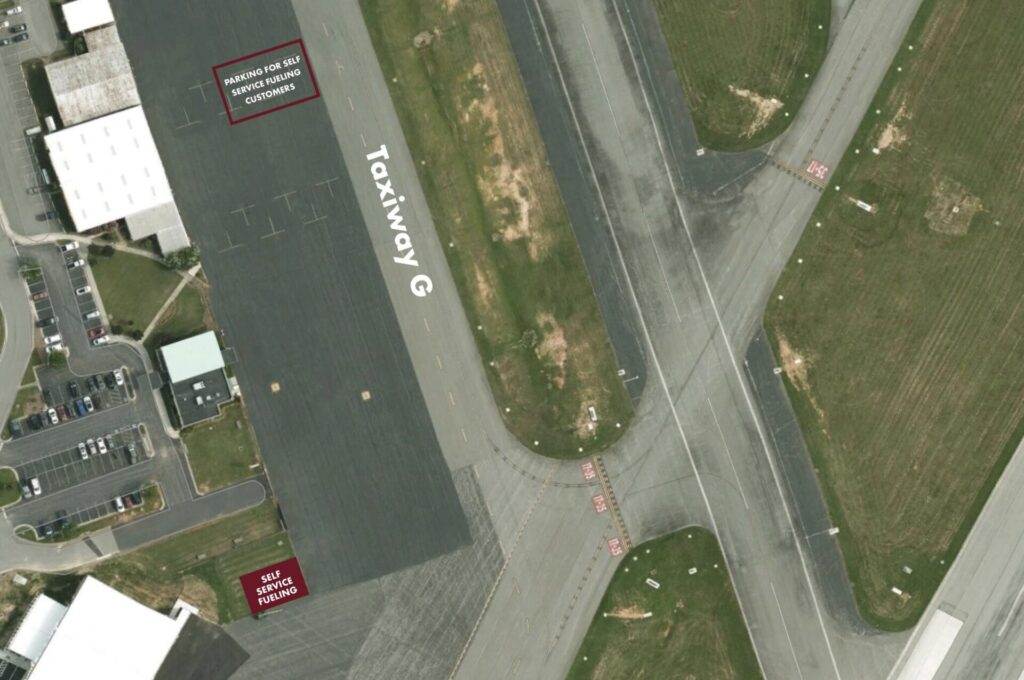 Image of parking for self service fueling customers