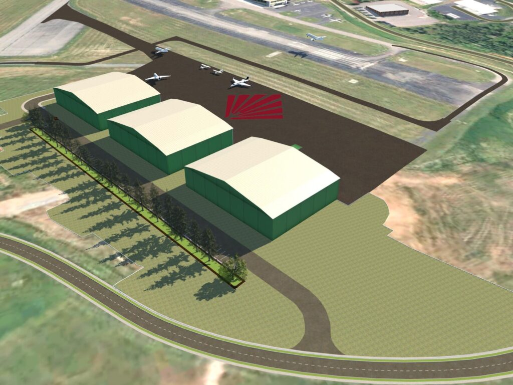 North Apron Development rendering looking south